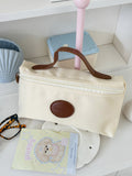 Stylish Patch Large Capacity Portable Makeup Bag MK2BW6S10BOB84