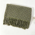 Plaid Fringe Scarf - DippedShop Wholesale - #9763