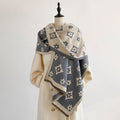 Reversible Floral Tassel Shawl Scarf - DippedShop Wholesale - #6627