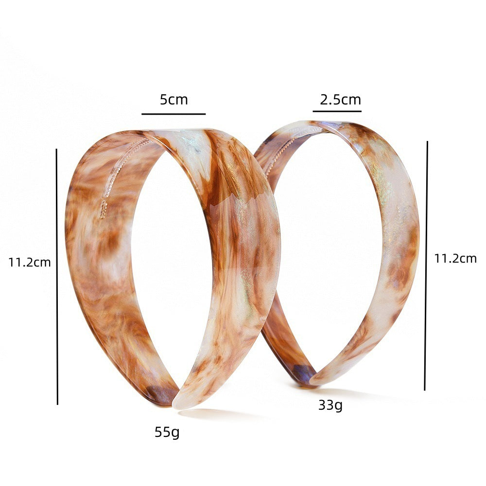 Vintage Marbled Texture Non Slip Wide Headband MK2PIM6W6HBD59