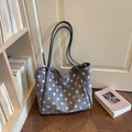 Large Polka Dot Tote Bag - DippedShop Wholesale - #3619