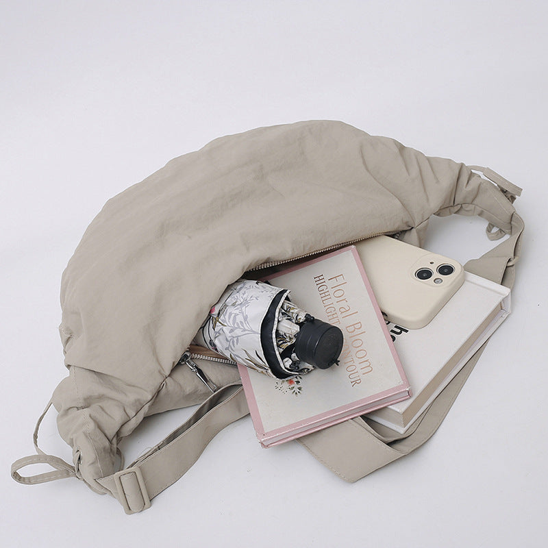 Fashion Ruched Large Capacity Crescent Bag 6W10BBG1807