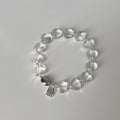 Simple Transparent Crystal Beaded Chain Bracelet 6W6JBR340