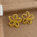 Hollow Out Flower Stud Earrings - DippedShop Wholesale - #6243