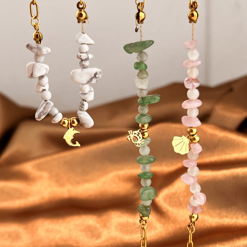 Fashion Crystal Natural Stone - DippedShop Wholesale - #3347