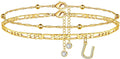 Trendy Initial Letter Gold Pla - DippedShop Wholesale - #3059