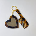 Retro Leopard Square Acetate Mini Hair Combs MK2BLM6C5CB87