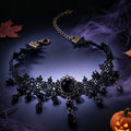 Halloween Lace Hollow Out Tassel Choker Necklace 6W6JNC610