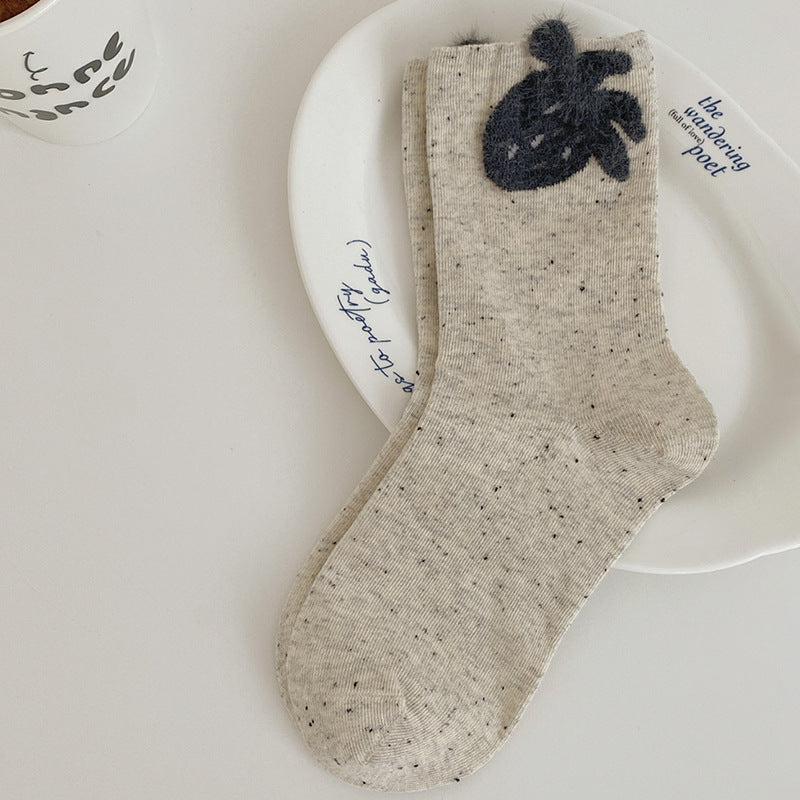 Cute Cartoon Pattern Soft Cotton Crew Socks 6W8FSO545