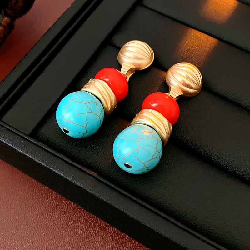 Boho Style Irregular Geometry Stones Choker Necklace 6W6JNC950