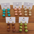 Resin Geometric Dangle Earrings - DippedShop Wholesale - #5075