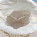 Straw Woven Bucket Bag - DippedShop Wholesale - #9523
