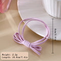 Minimalist Solid Color Bowknot Elastic Hair Tie MK2BW6W6HHT01