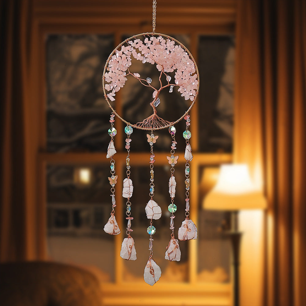 Colorful Stone Tree of Life Hanging Suncatchers MK2CZAS6H7HLS80