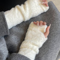 Long Faux Fur Fingerless Gloves - DippedShop Wholesale - #8739