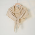 Minimalist Hollow Out Solid Color Knit Triangle Shawl 6W6NSC49
