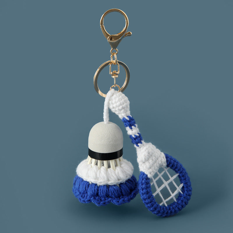 Crochet Badminton Racket Keychain - DippedShop Wholesale - #9027