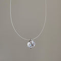 Minimalist Teardrop Cubic Zirconia Choker Necklace 6W6JNC395L