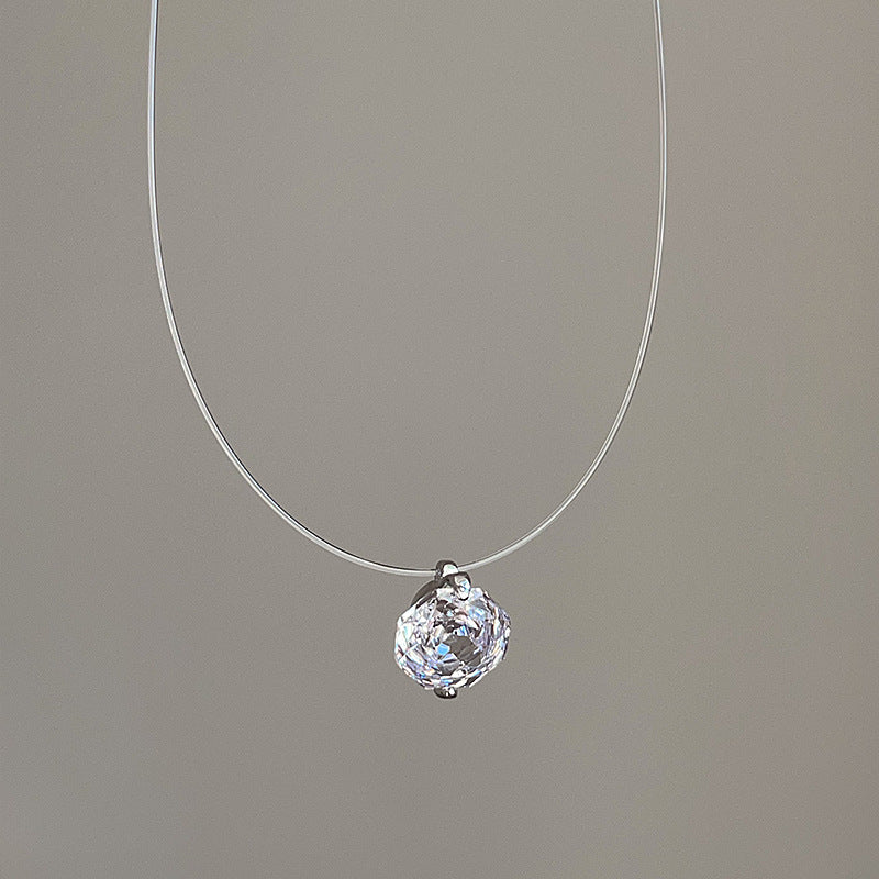 Minimalist Teardrop Cubic Zirconia Choker Necklace 6W6JNC395L