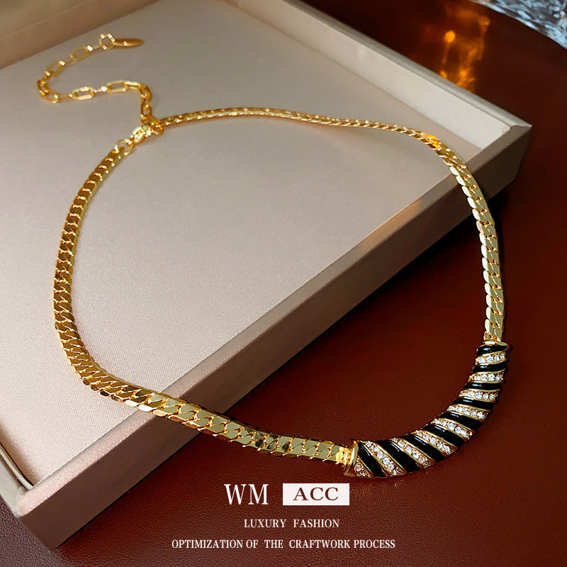 Vintage Gold Plated Floral Heart Chain Necklace 6W6JNC904