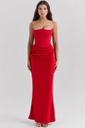Sexy Strapless Fishtail Maxi Dress - DippedShop Wholesale - #3139