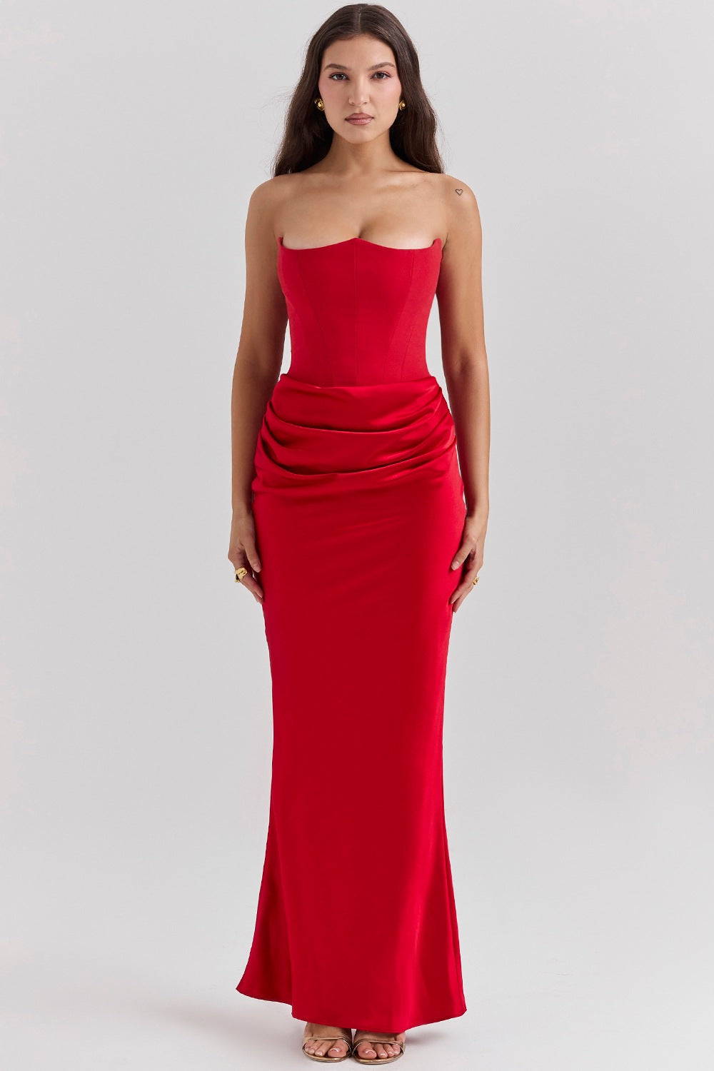Sexy Strapless Fishtail Maxi Dress - DippedShop Wholesale - #3139