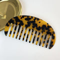 Vintage Leopard Half-Moon Acetate Hair Combs MK2PPM6CT5CB38