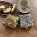 Retro Floral Embossed Portable Jewelry Case 6W13HSJ100