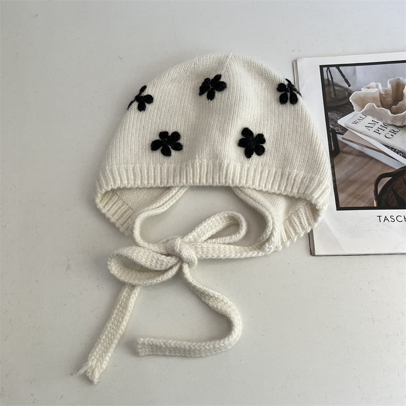 Embroidered Knit Beanie Hat - DippedShop Wholesale - #3779