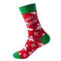 Classic Christmas Printed Crew Socks 6W8FSO910
