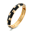 Gold Plated Enamel Bangle - DippedShop Wholesale - #2211