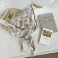Fashion Leaf Print Waist Belt Silk Scarf MK2BLW6W6NSI53