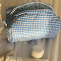 Quilted Plaid Cosmetic Bag - DippedShop Wholesale - #8435