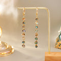 Natural Shell Beaded Dangle Earrings - DippedShop Wholesale - #6211