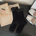 Sparkly Sequin Cuff Crew Socks 6W8FSO762