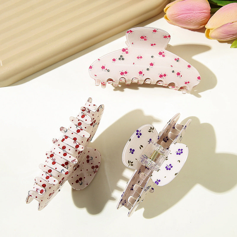 Vintage Flower Rhinestone Hair Clip - DippedShop Wholesale - #6339