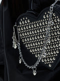 Punk Studded Heart Handbag - DippedShop Wholesale - #9907