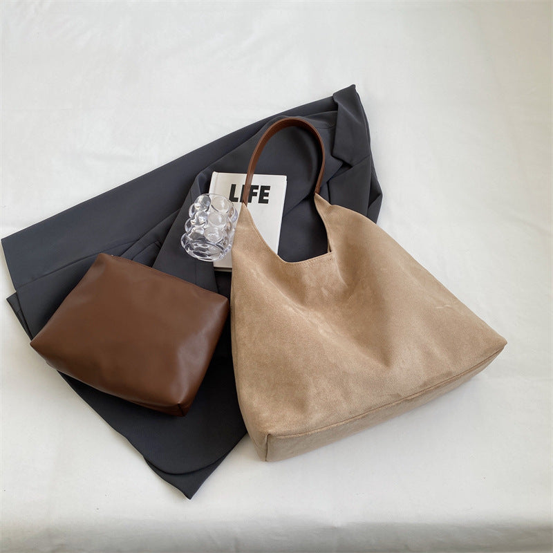 Soft Hobo Shoulder Bag with Matching Pouch 6W10BBG2475