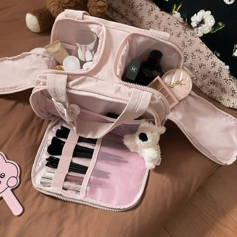 Solid Color Large Capacity Multi Layer Makeup Bag MK2BW6S10BOB91