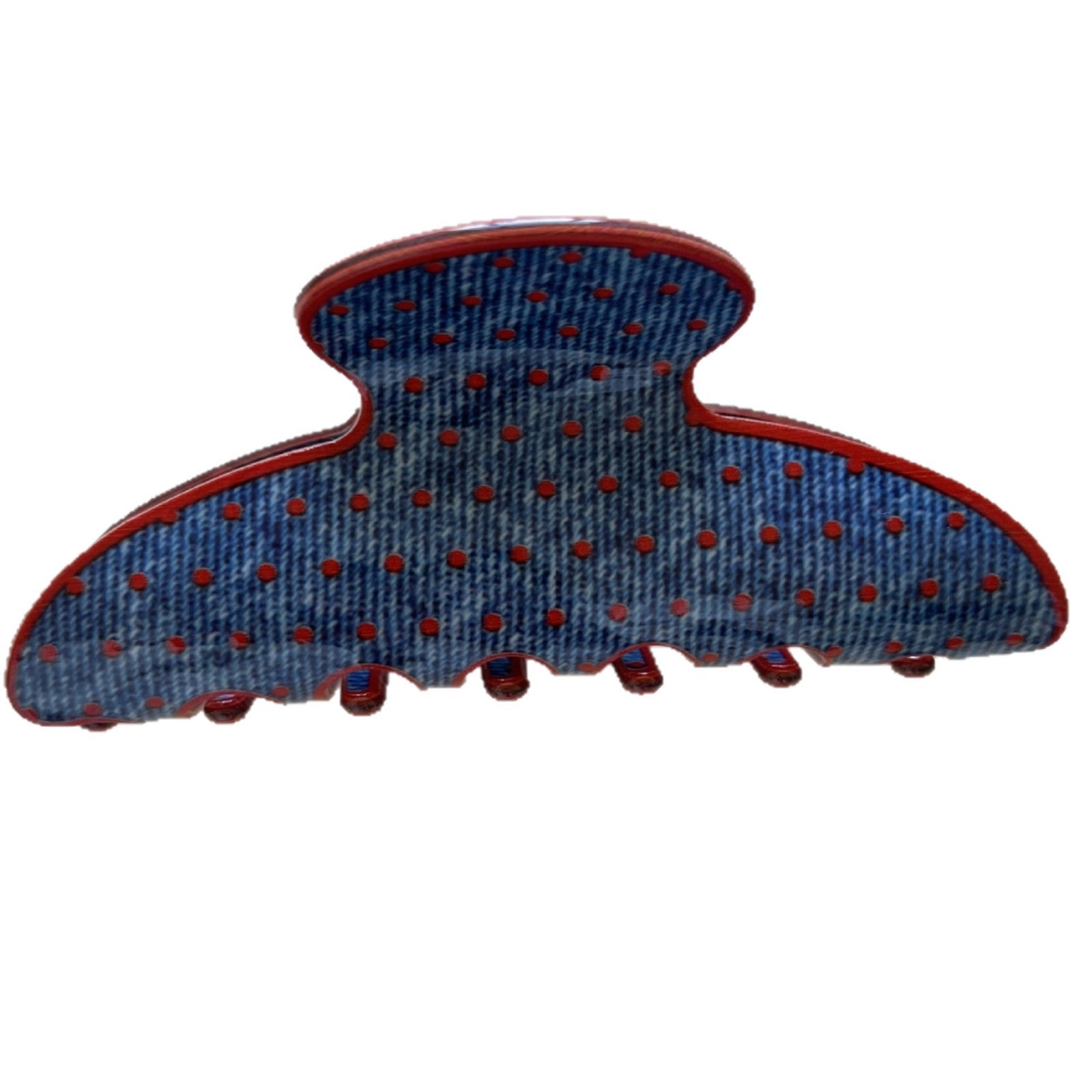 Polka Dot Hair Claw Clip - DippedShop Wholesale - #8659