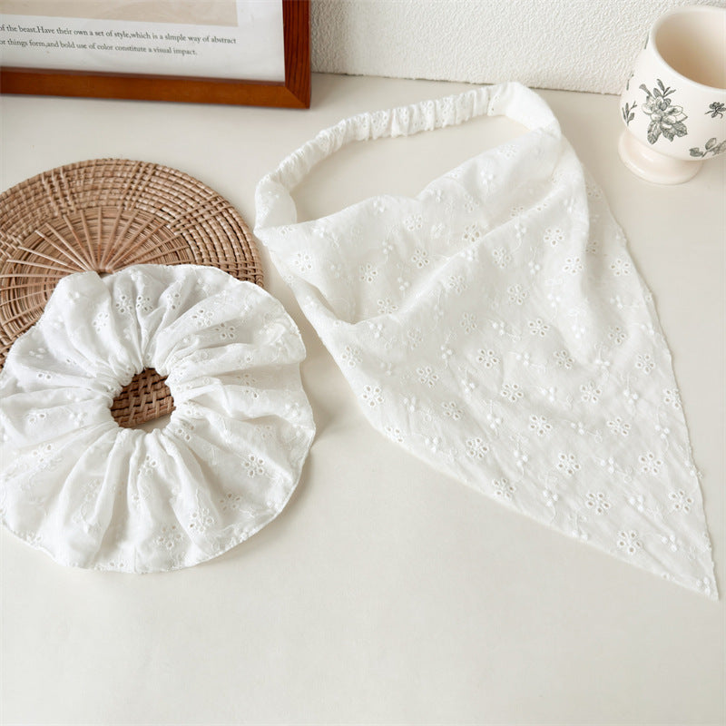 Lace Triangle Scarf Headband - DippedShop Wholesale - #3971