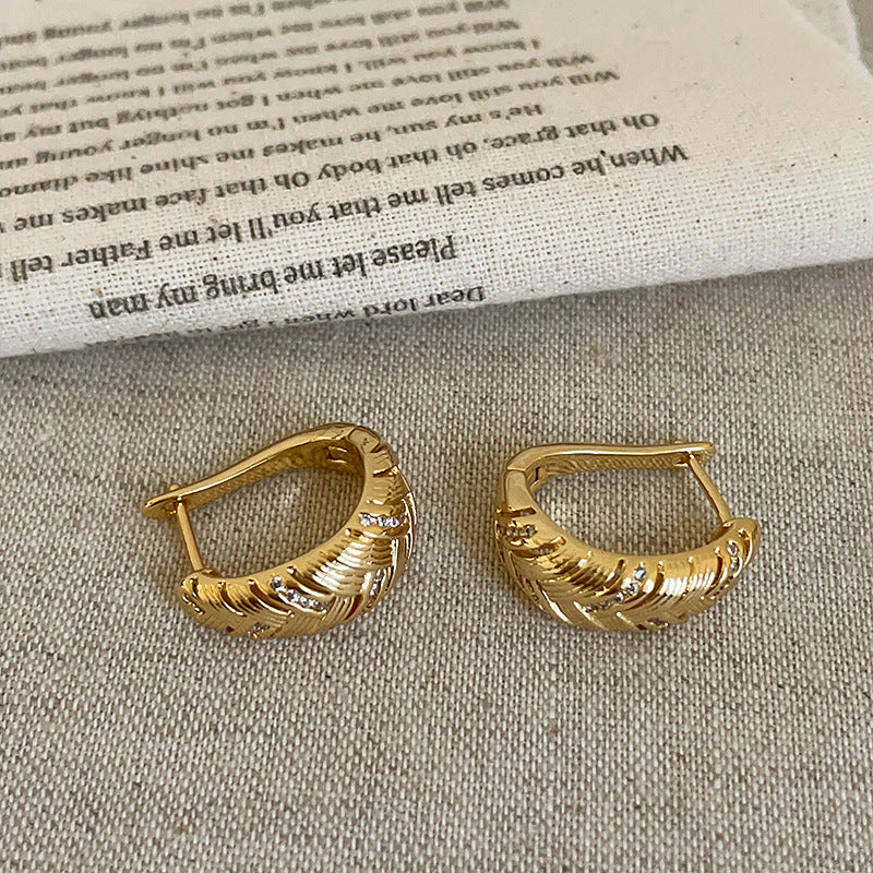 Chunky Woven Hoop Earrings - DippedShop Wholesale - #6867