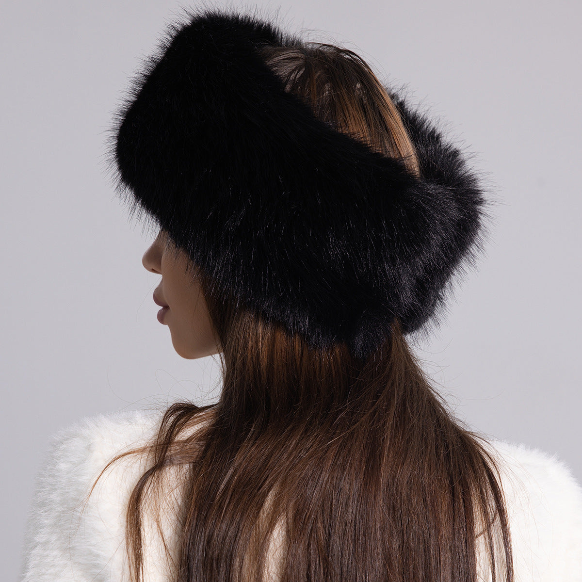 Faux Fur Earmuff Headband - DippedShop Wholesale - #1251