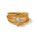 Vintage Gold Plated Multi-Layer Statement Ring 8ZA6JRG147L