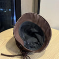 Leather Patchwork Bucket Hat - DippedShop Wholesale - #4387