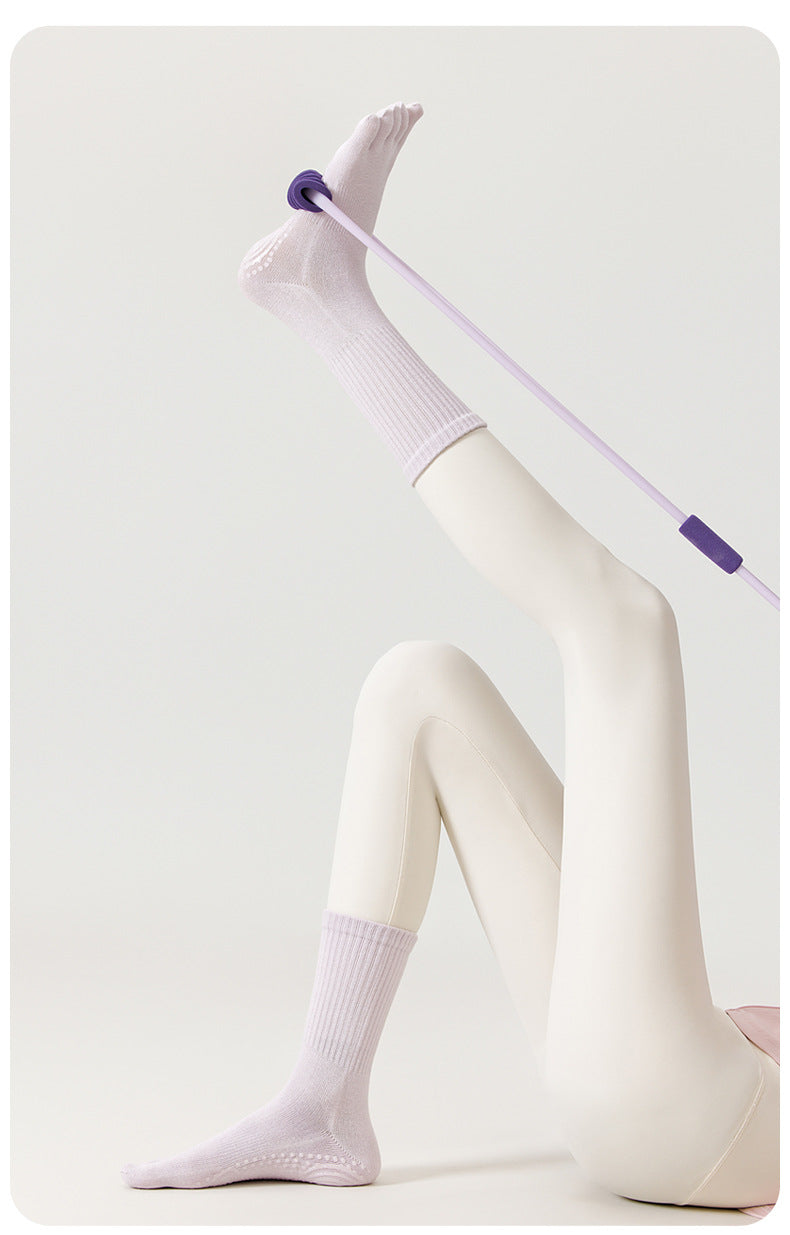 Simple Non-Slip Pilates Yoga Grip Toe Socks 6W8FSO860