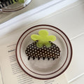 Elegant Polka Dots Floral Shape Hair Claws 6W6HCP1220