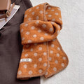 Retro Polka Dots Color Contrast Warm Scarf 6W6NSC65