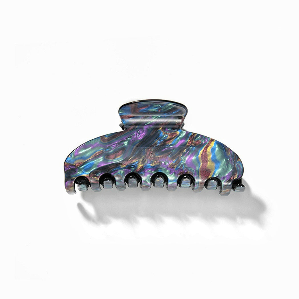 Trendy Iridescent Strong Hold Acrylic Hair Claw 8AS6HCP327T