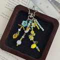 Stylish Beaded Chain Tassel Lemon Bag Charm 6W10BBC381